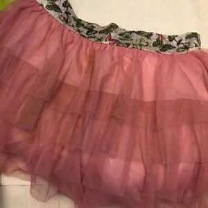 Child ruffled tutu pink skirt( large 14/16)